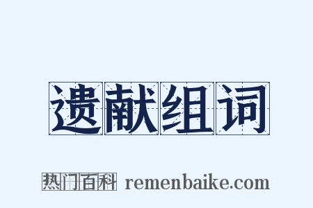 遗献组词是什么意思的图片